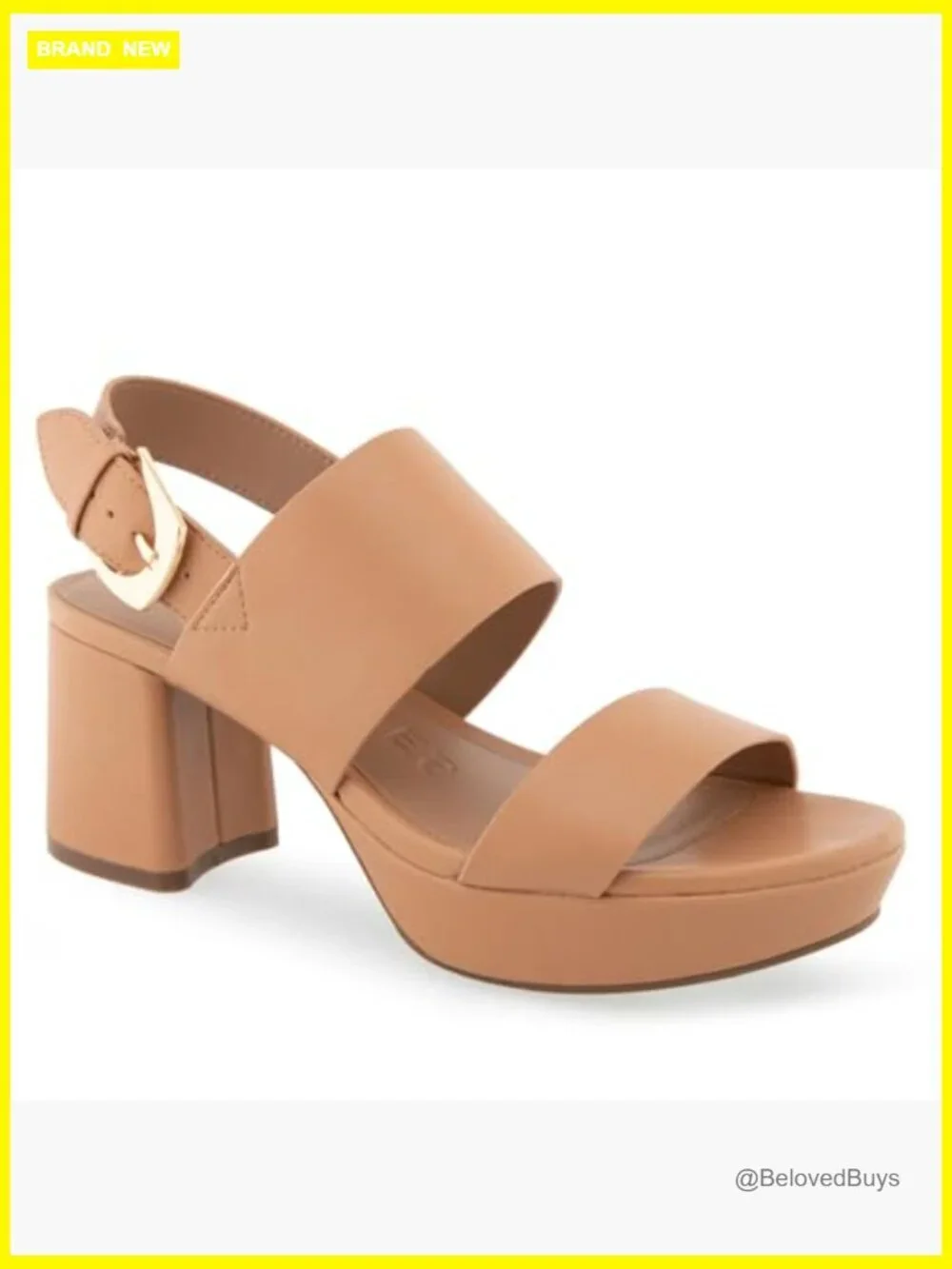 Women's Platform Heeled Sandal with Memory Foam Insole